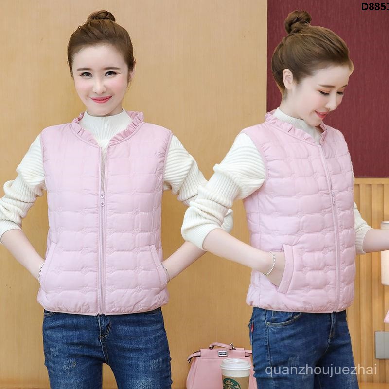 Áo khoác phao sát nách vải cotton mỏng thời trang mùa đông cho nữ | BigBuy360 - bigbuy360.vn