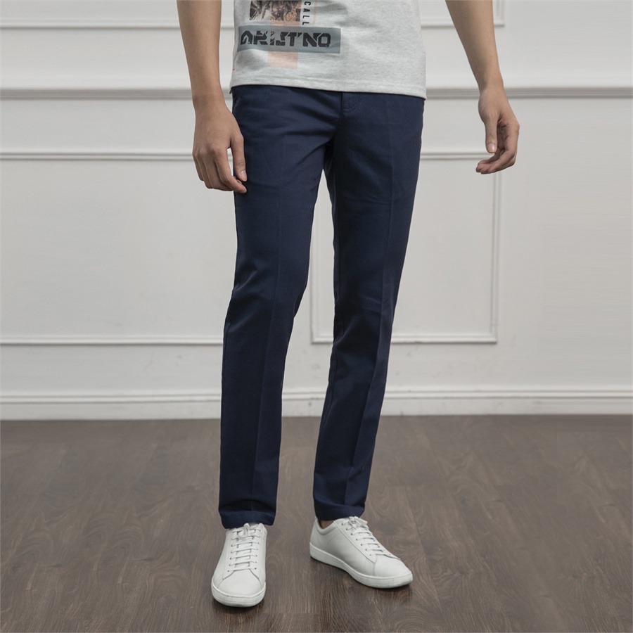 Quần Kaki Nam ARISTINO AKKR02 Quần Thô Khaki Trơn Màu Chính Hãng dáng regular fit suông vừa vải cotton cao cấp mềm mát