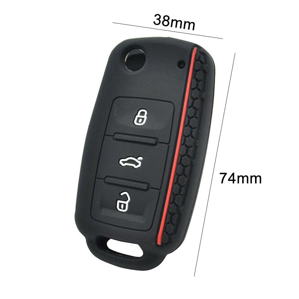 WONDER Vỏ Silicon Mềm Bảo Vệ Chìa Khóa Xe Hơi VW Golf Polo