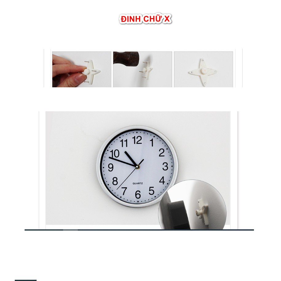 Bộ 10 Đinh Treo Đồ Đóng Tường Không Cẩn Khoan Tiện Lợi