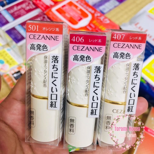 Son Cezanne Lasting Lip Color / son tint Cezanne lasting gloss lip (nội địa Nhật)