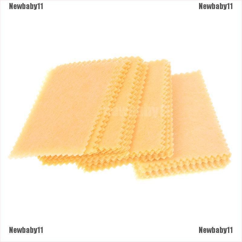 Bộ 100 Khăn Lau Bằng Sợi Microfiber Màu Vàng Cho Điện Thoại / Máy Tính Bảng