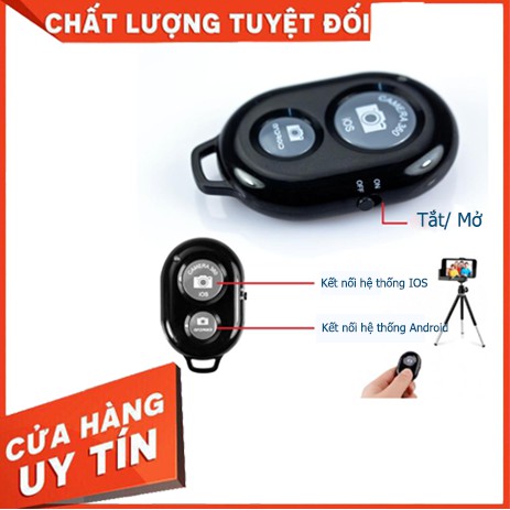 [NOW/GRAB] Nút Remote Chụp Hình Bluetooth Từ Xa - Điều Khiển Chụp Ảnh Từ Xa