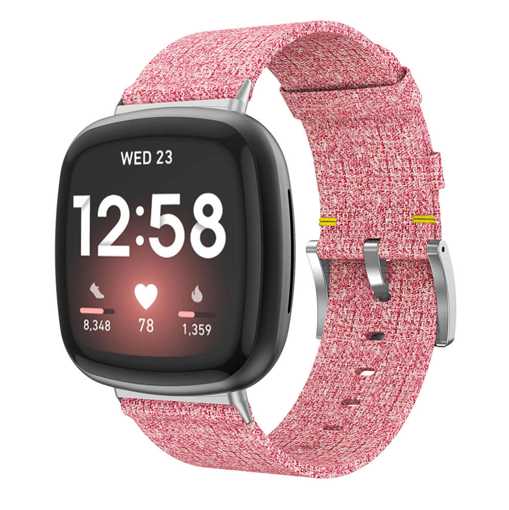 Dây Đeo Vải Jean Thay Thế Cho Đồng Hồ Thông Minh Fitbit Versa 3