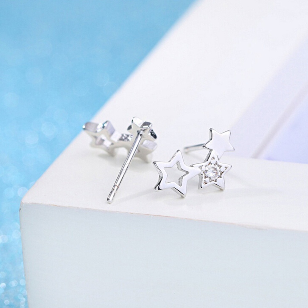 Đôi khuyên tai thiết kế ngôi sao đơn giản thời trang