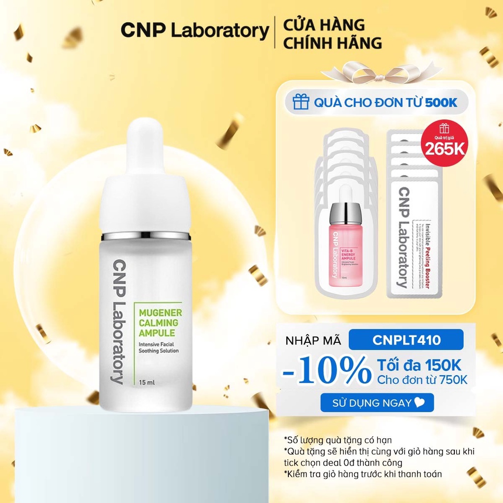 Tinh chất giảm sưng viêm và mẩn đỏ CNP Laboratory Mugener Ampule 15ml