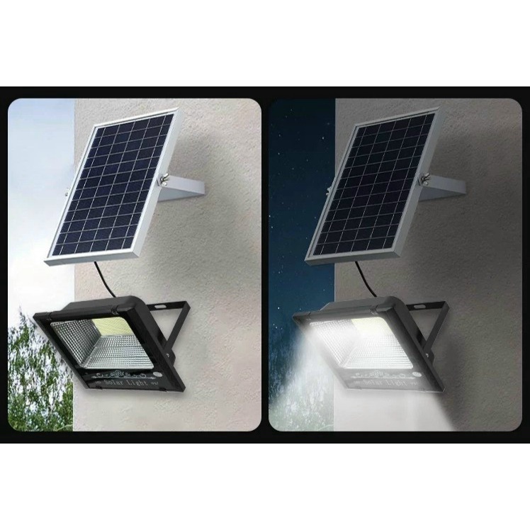 Đèn pha năng lượng mặt trời 60W 100W 200W ESNCO | Lắp đặt trong công viên, sân vườn