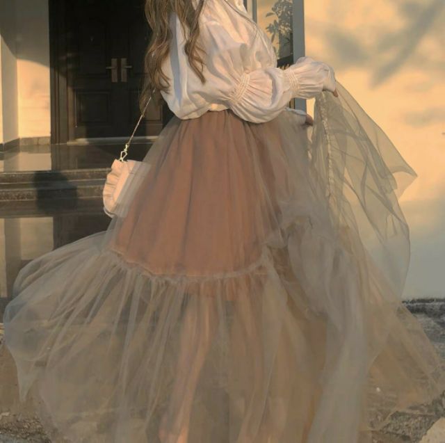 Chân váy lưới đuôi cá dài đi dự tiẹc được luôn nha | BigBuy360 - bigbuy360.vn