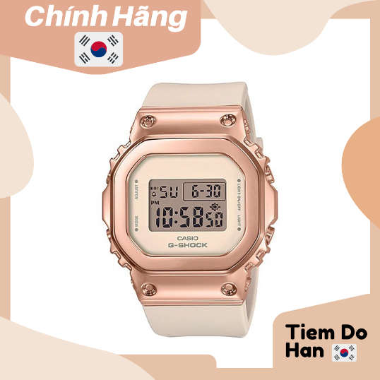 Đồng hồ casio nữ dây nhựa GSHOCK GM-S5600PG-4DR chính hãng bill Hàn