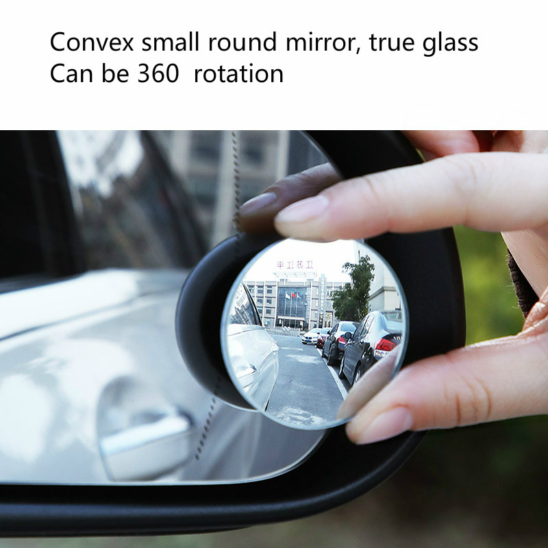 Gương Chiếu Hậu Hình Tròn Nhỏ Tùy Chỉnh 360 Độ Hỗ Trợ Tầm Nhìn Điểm Mù Tiện Dụng Cho Xe Hơi