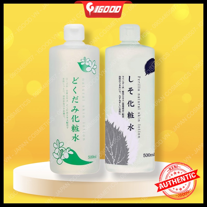 [Mã SKAMA8 giảm 8% đơn 300K] Nước hoa hồng lotion toner diếp cá, tía tô giảm mụn Dokudami Nhật Bản