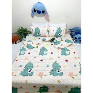 [Giá Siêu Rẻ] Sét Chăn Ga 5 Món Cotton Poly (chat để chọn màu, kích thước)