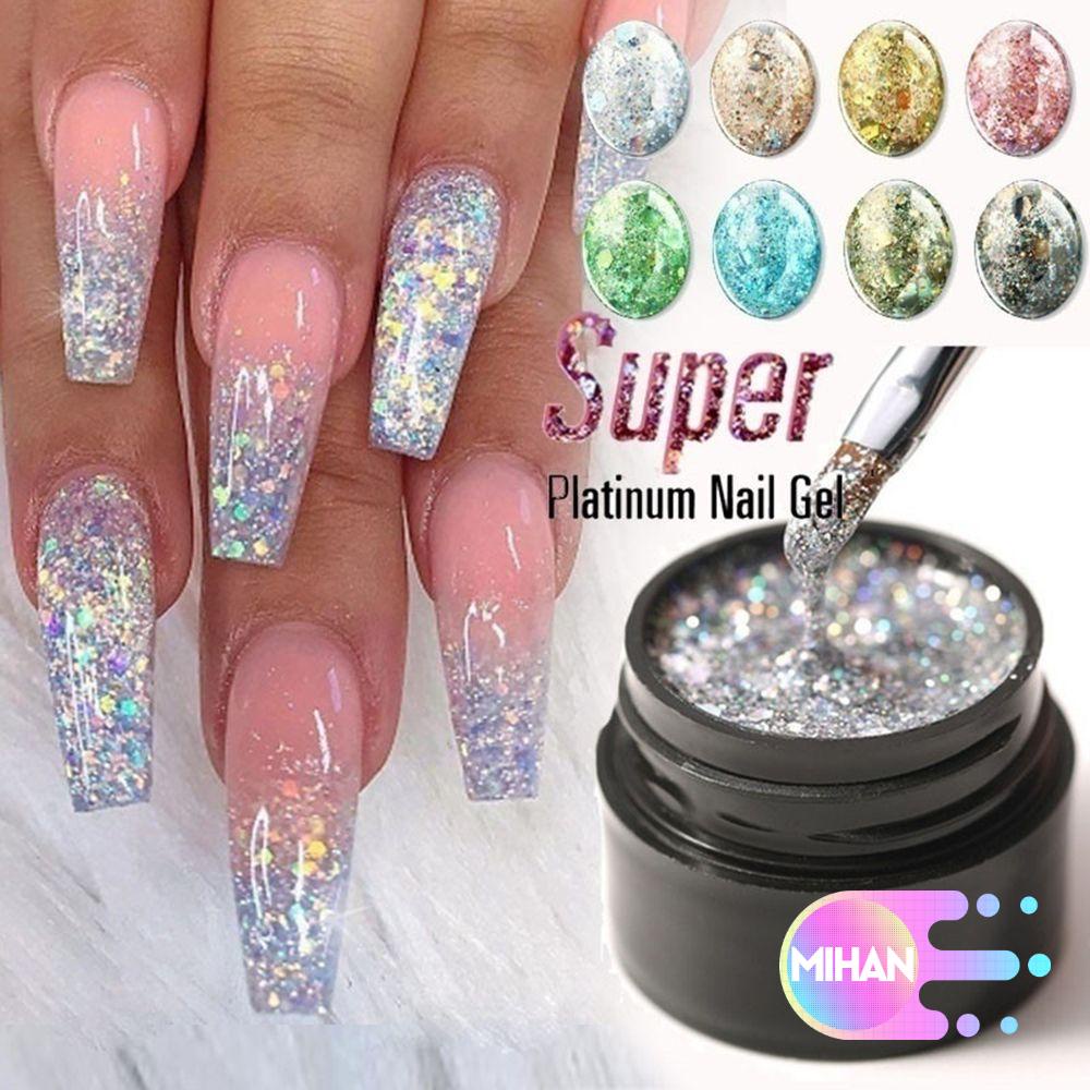 [Hàng mới về] Lọ gel sơn móng tay UV trong suốt lấp lánh lâu trôi 5ml