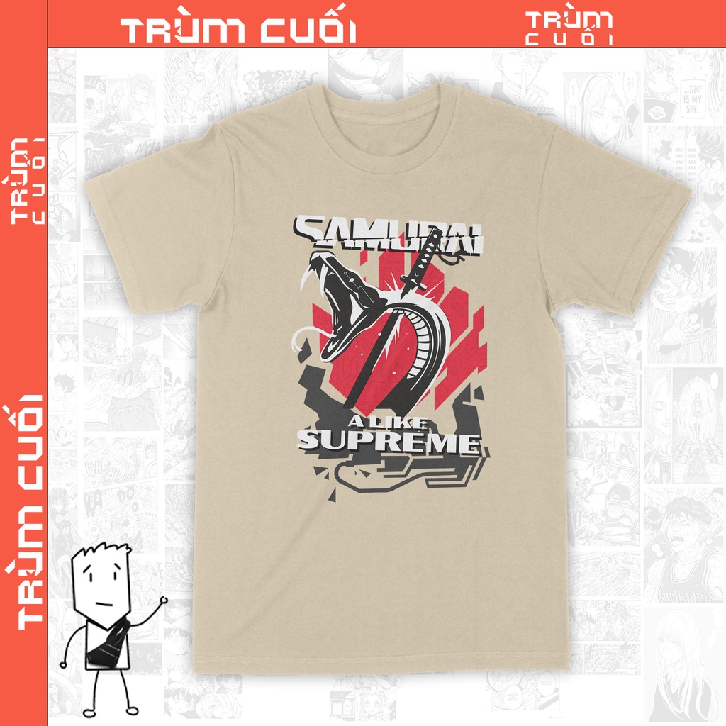 Áo thun SAMURAI: A Like Supreme - Cyberpunk 2077 Unisex Trùm Cuối Game, Cotton 100% 2 màu nam nữ 0076