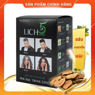 Lich 5 Dầu gội nhuộm tóc thảo dược tự nhiên