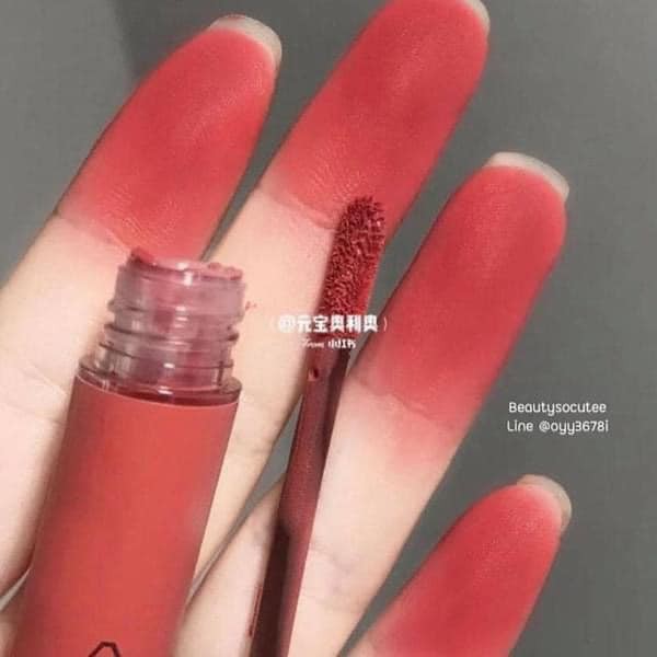 Son kem lì 3CE VElvet Lip Tint Daffodil- Đỏ đất