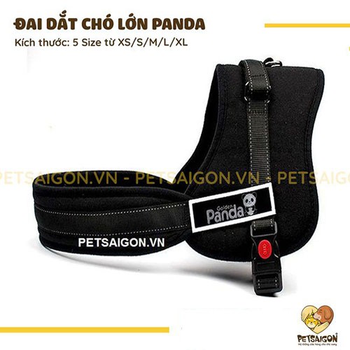 ĐAI YẾM DẮT PANDA DÀNH CHO CHÓ