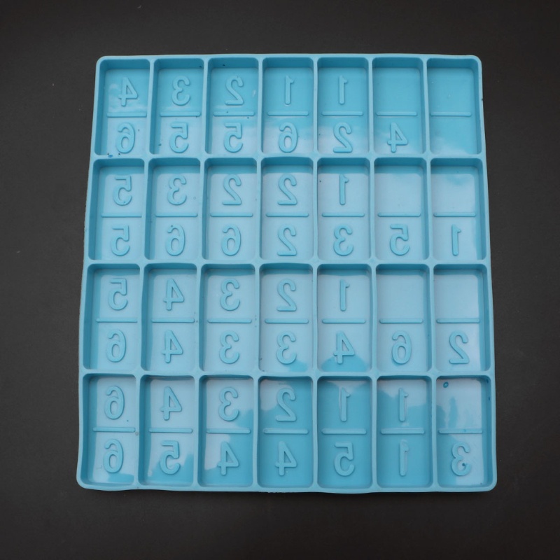 Khuôn Silicone Làm Trang Sức Hình Quân Bài Domino