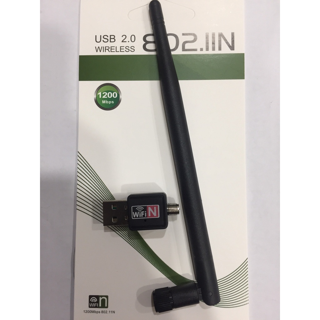 USB THU WIFI 802.IIN 5DB+ĂNG TEN