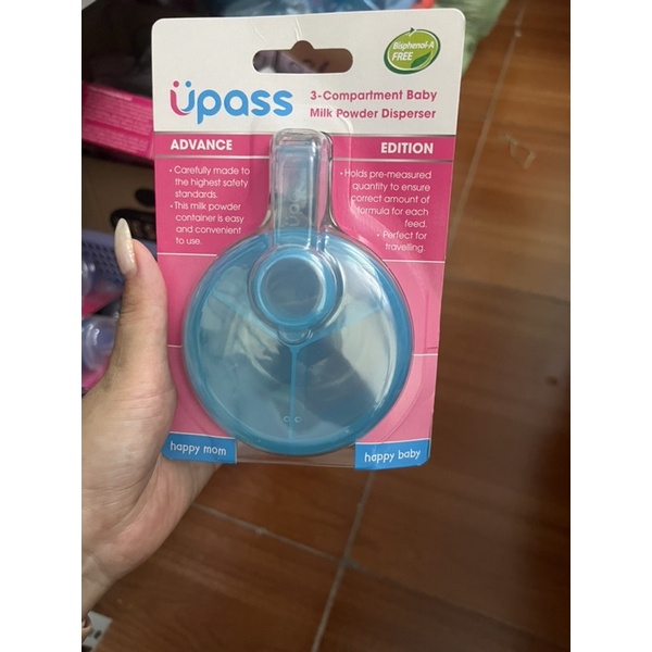 Khoang chia sữa ba ngăn cho bé Chính hãng Upass - UP8012N - Made in Thailand