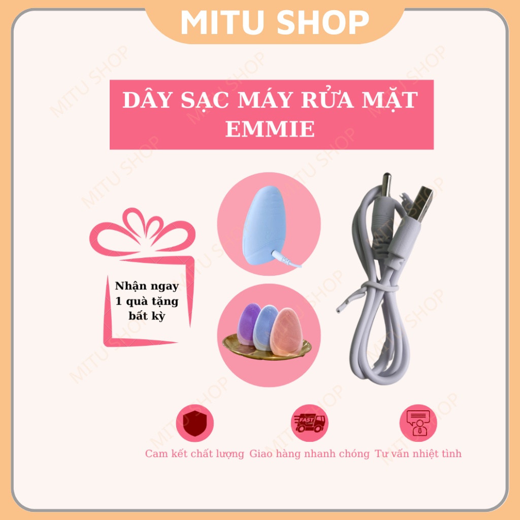 Dây sạc thay thế cho máy rửa mặt Emmie