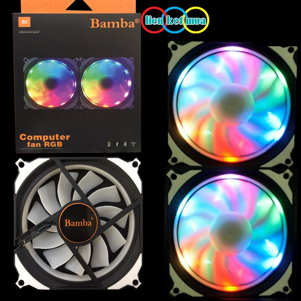 Fan case 12cm Led RGB  - Quạt dành cho thùng máy 12cm có led RGB