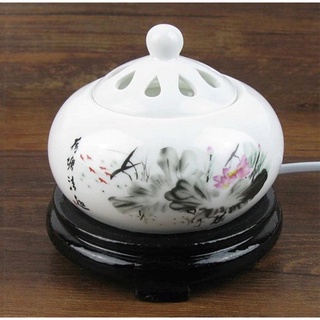 Lư xông đốt trầm hương, tinh dầu - lư gốm sứ xông trầm hương bằng điện có hẹn giờ