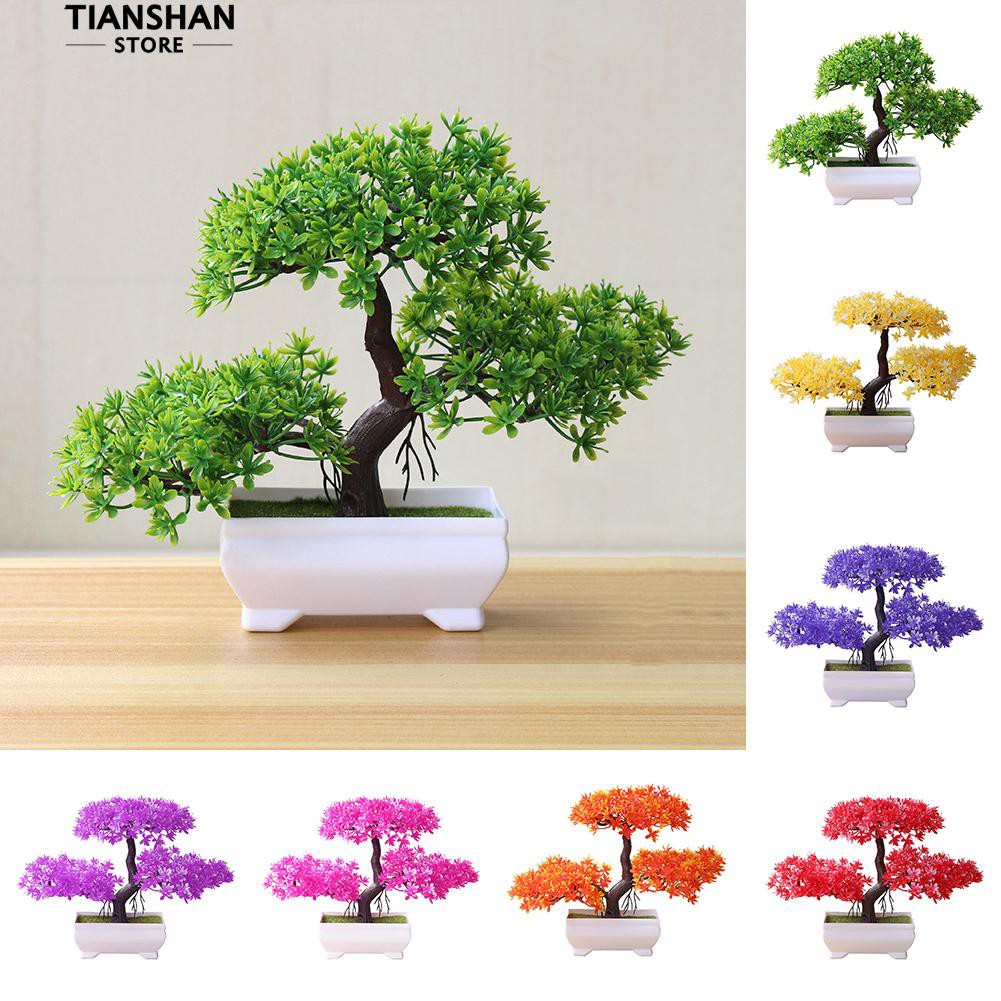 Chậu cây giả trang trí nhà cửa