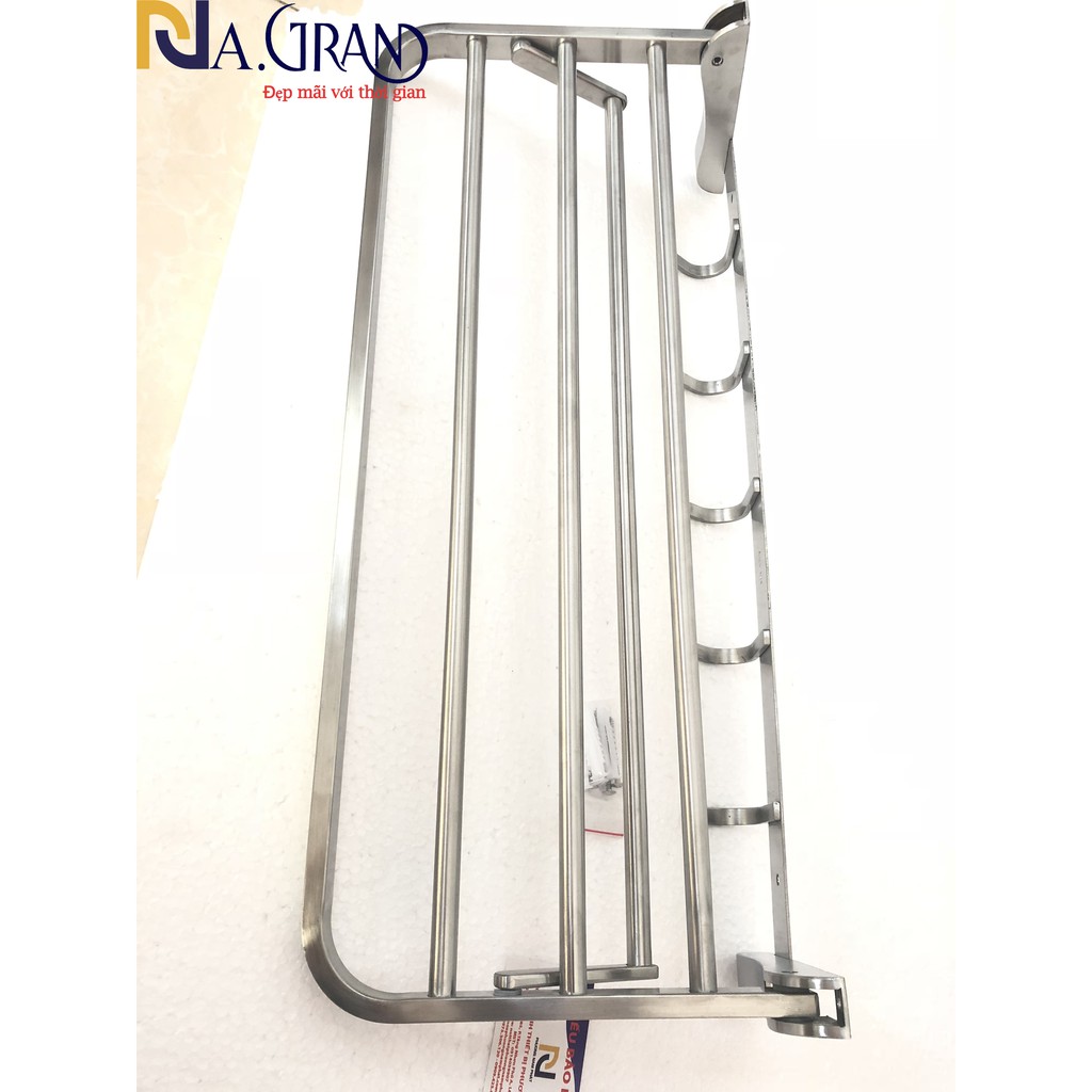 [GẬP LÊN GẬP XUỐNG ĐƯỢC] Máng Khăn Tắm Thanh Treo Khăn ĐA NĂNG 100% INOX 304 MKT6 sáng bóng chắc chắn