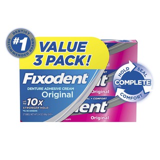[Hàng Mỹ] Keo dán hàm răng giả hàm tháo lắp Fixodent 68g/ Fixodent Denture Adhesive