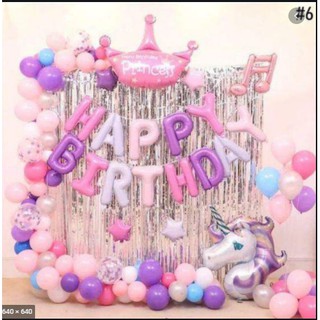 Set bóng sinh nhật ngựa pony