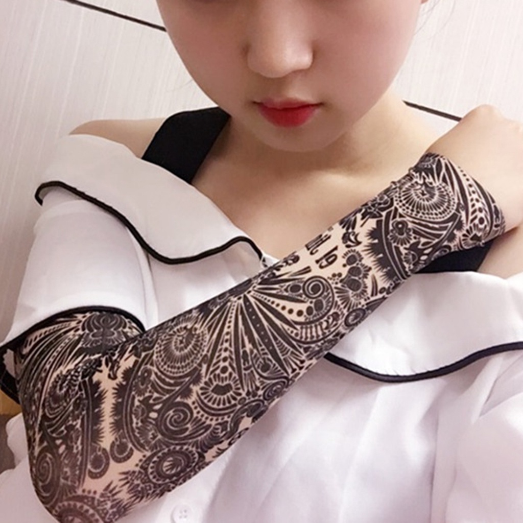 Tất Cánh Tay Giả Bằng Nylon Co Giãn Chống Tia UV Bảo Vệ Khi Hoạt Động Ngoài Trời