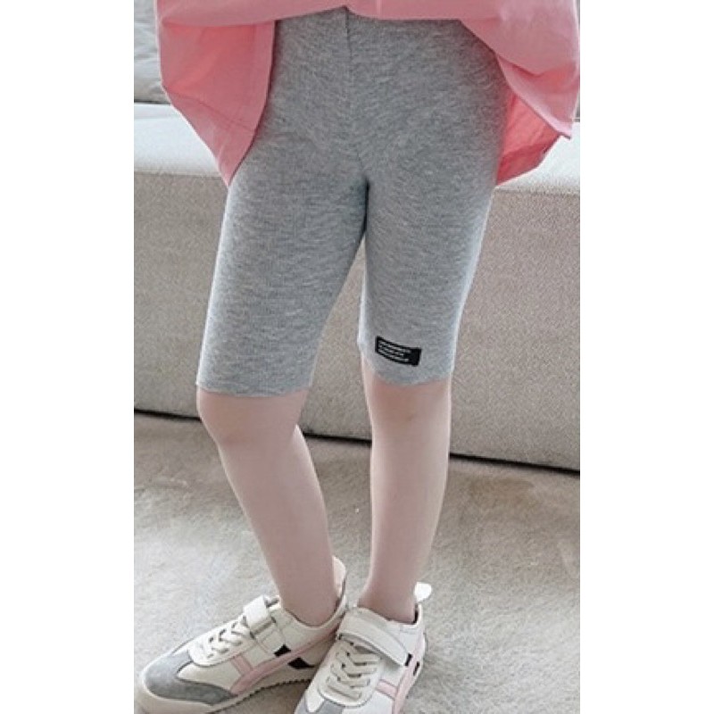 [SALE] Quần legging đùi dáng ôm thun co giãn 4 chiều cho bé gái (10-22kg)