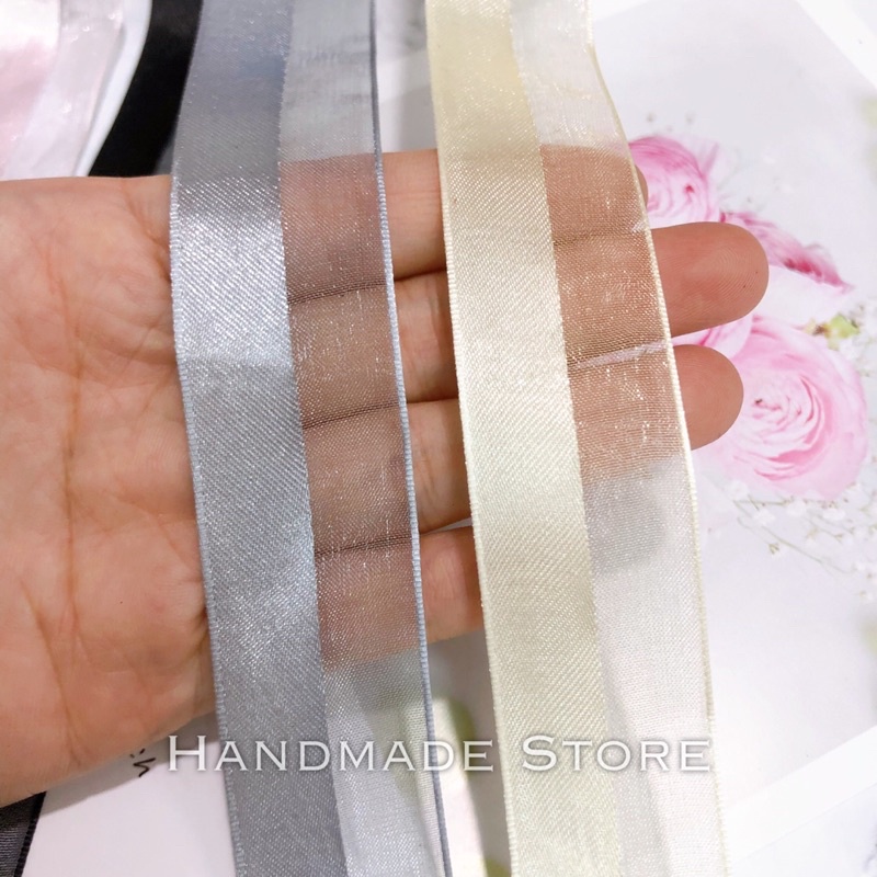 Cuộn ruy băng lụa pha voan loại đẹp