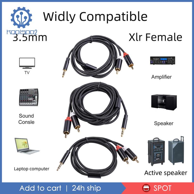 Dây Cáp Âm Thanh Khuếch Đại Âm Thanh RCA Sang AUX 3.5mm 2 RCA
