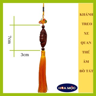 DÂY TREO XE Ô TÔ PHẬT QUAN ÂM BỒ TÁT[HOA MỘC] BẰNG GỖ CẨM LAI. KHÁNH TREO XE PHONG THỦY LÀM QUÀ TẶNG Ý NGHĨA