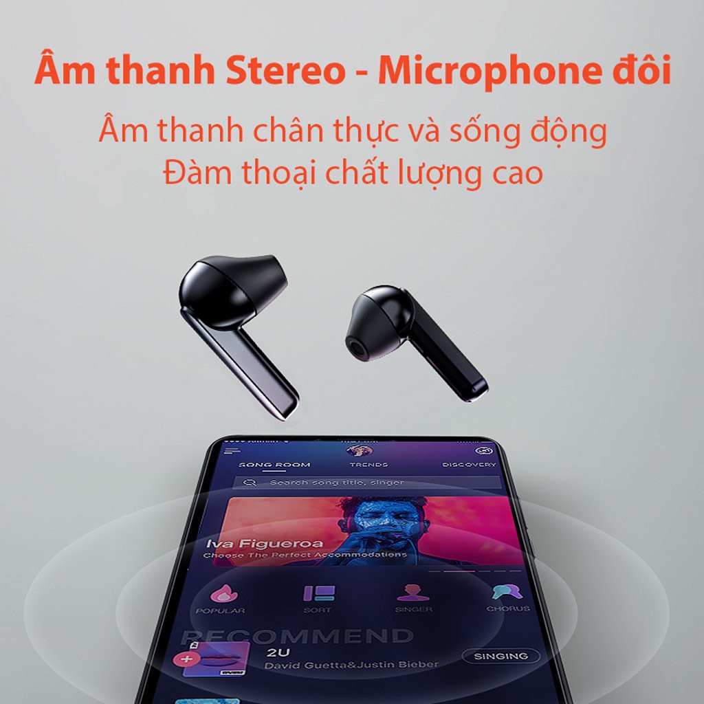 Tai Nghe Không Dây Bluetooth QCY T3 TWS Cảm Ứng Mic Đôi Chống Ồn Cho Android/iPhone - Bảo hành 12 tháng | BigBuy360 - bigbuy360.vn