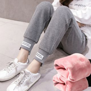 Quần bầu lót nỉ dáng thể thao