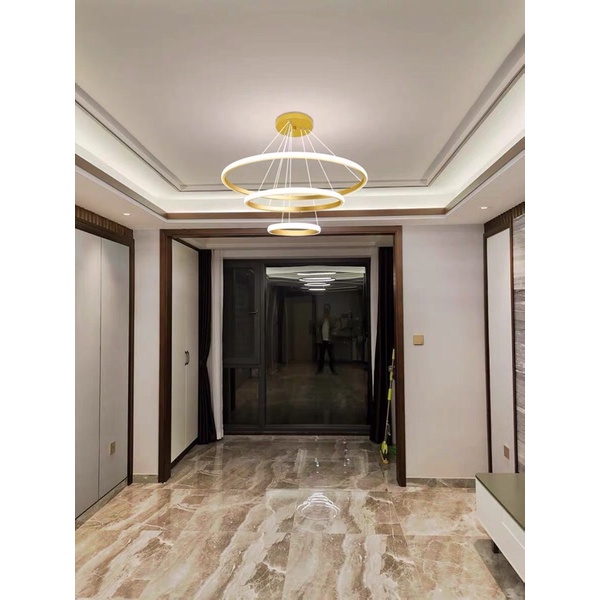 Đèn trần Mosky  3 vòng 3 chế độ màu - đèn led trang trí tuỳ chỉnh đa dáng nhiều màu sắc lựa chọn