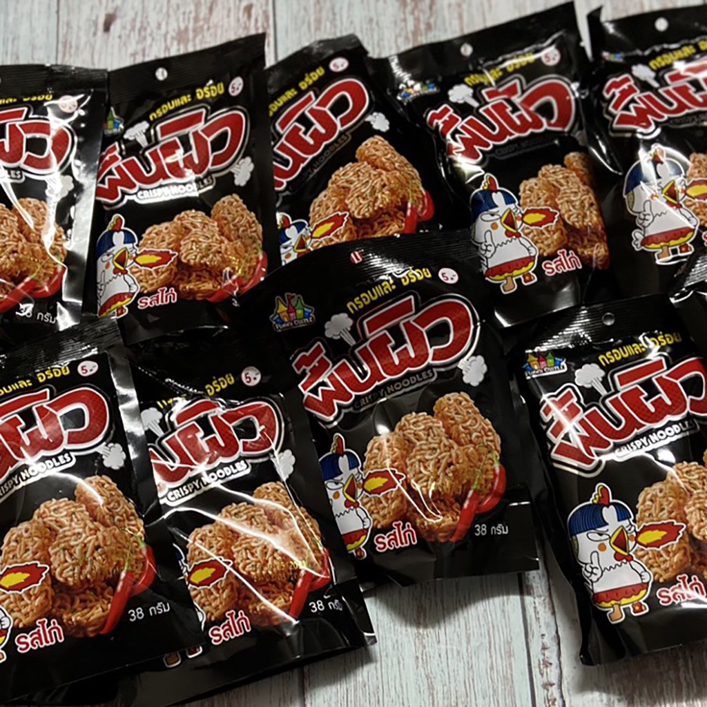 Mì tôm trẻ em gà cay Thái Lan Snack mì viên gói 38g Đồ ăn vặt cô nương béo