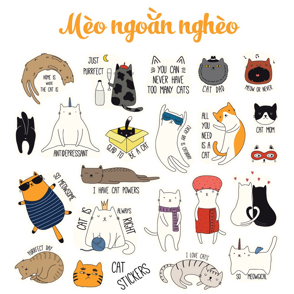 STICKER trang trí Nhật ký sinh động