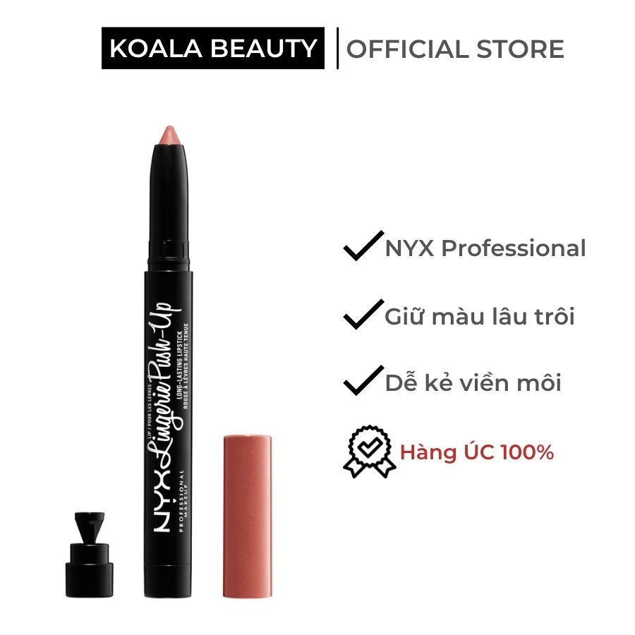 Son Môi Lì Lâu Trôi NYX Lingerie Push Up 1.5g Koala