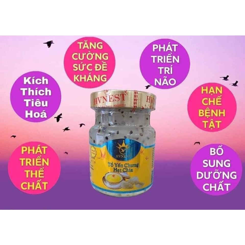 Tổ yến chưng hạt chia 30% tổ yến thiên nhiên, 70ml/hũ, không chất bảo quản