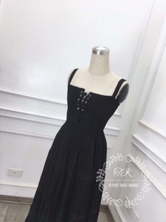 đầm maxi đan dây
