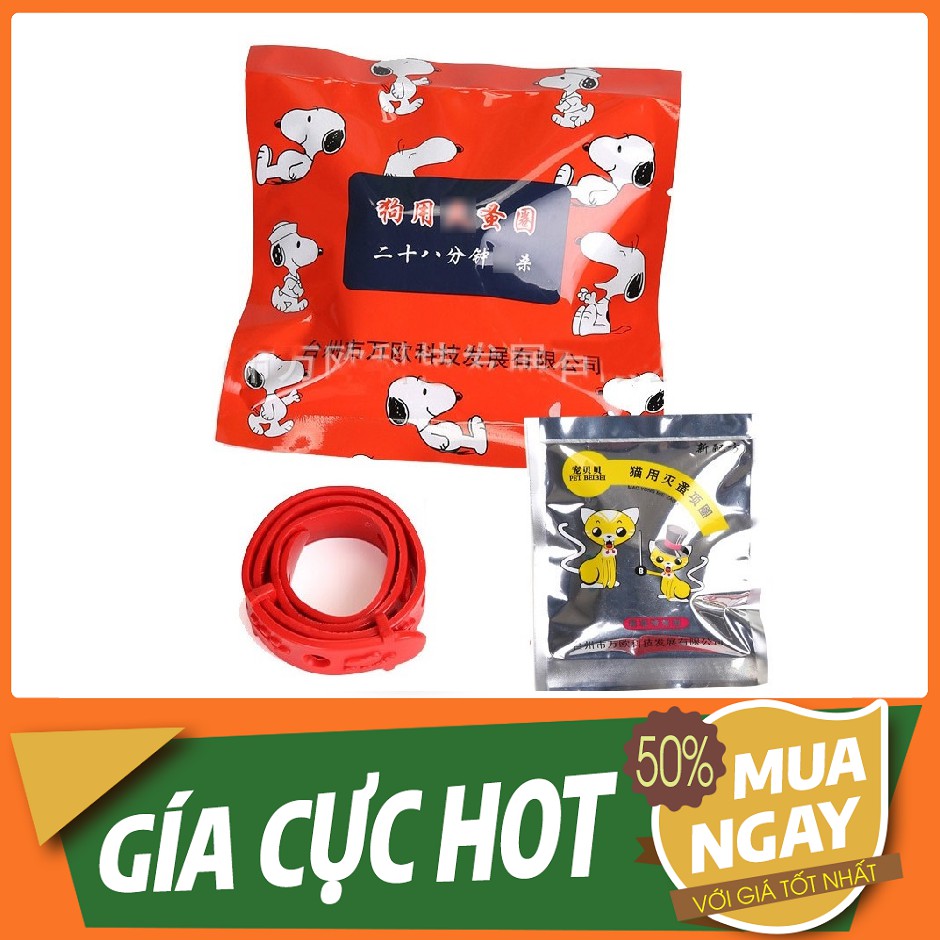 VÒNG CỔ TRỊ VE CHO CHÓ MÈO HIỆU QUẢ TỨC THÌ LOẠI SẠCH VE RẬN