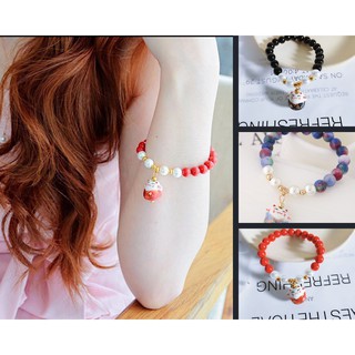 Vòng Tay Mèo Thần Tài may Mắn Maneki neko Thời Trang