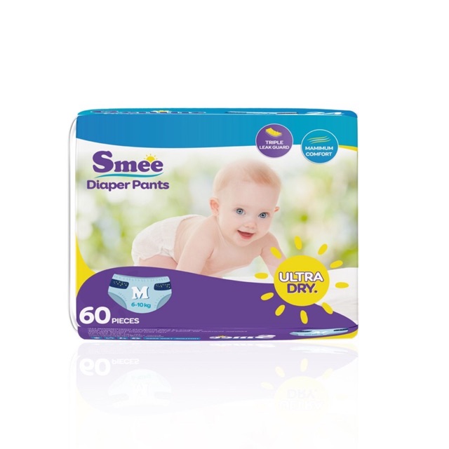 Bỉm Smee quần M60, L54,Xl48