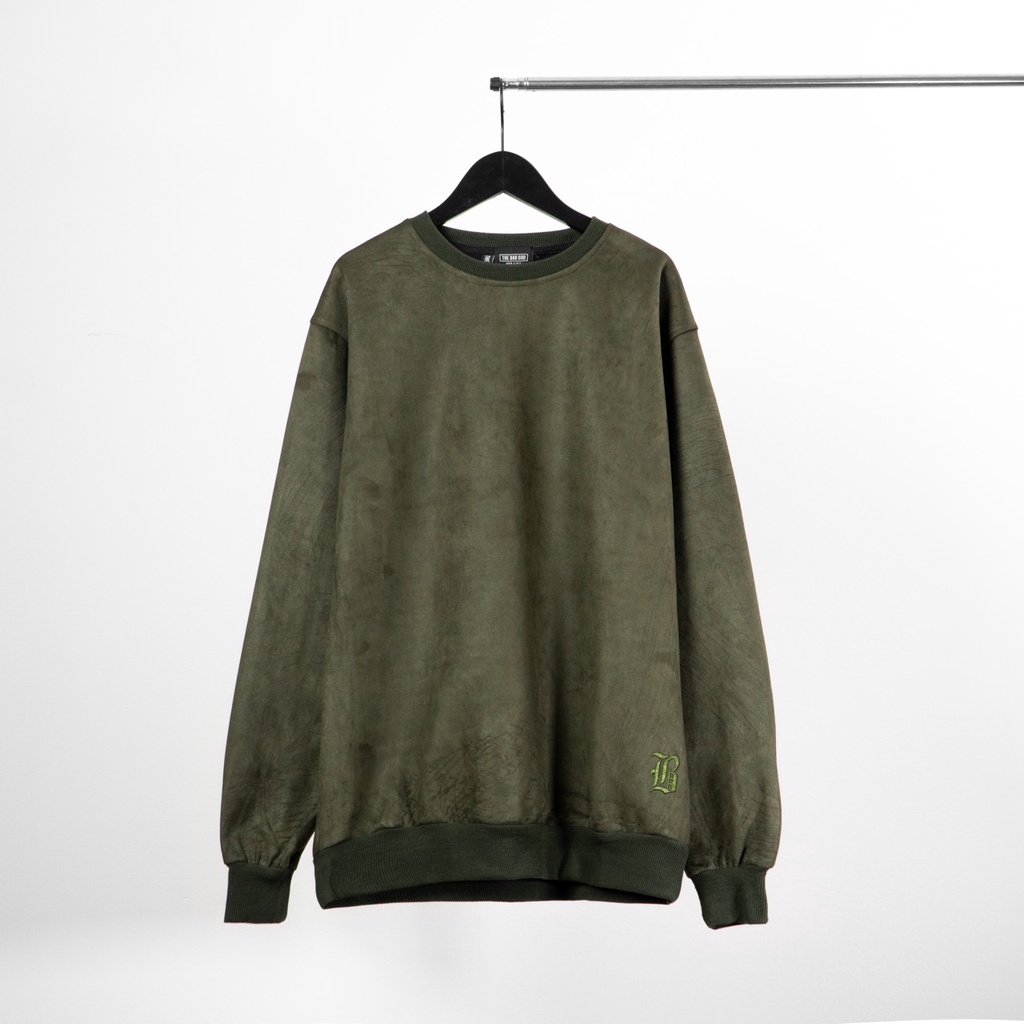 Áo sweater nỉ dài tay The Bad God Emboss