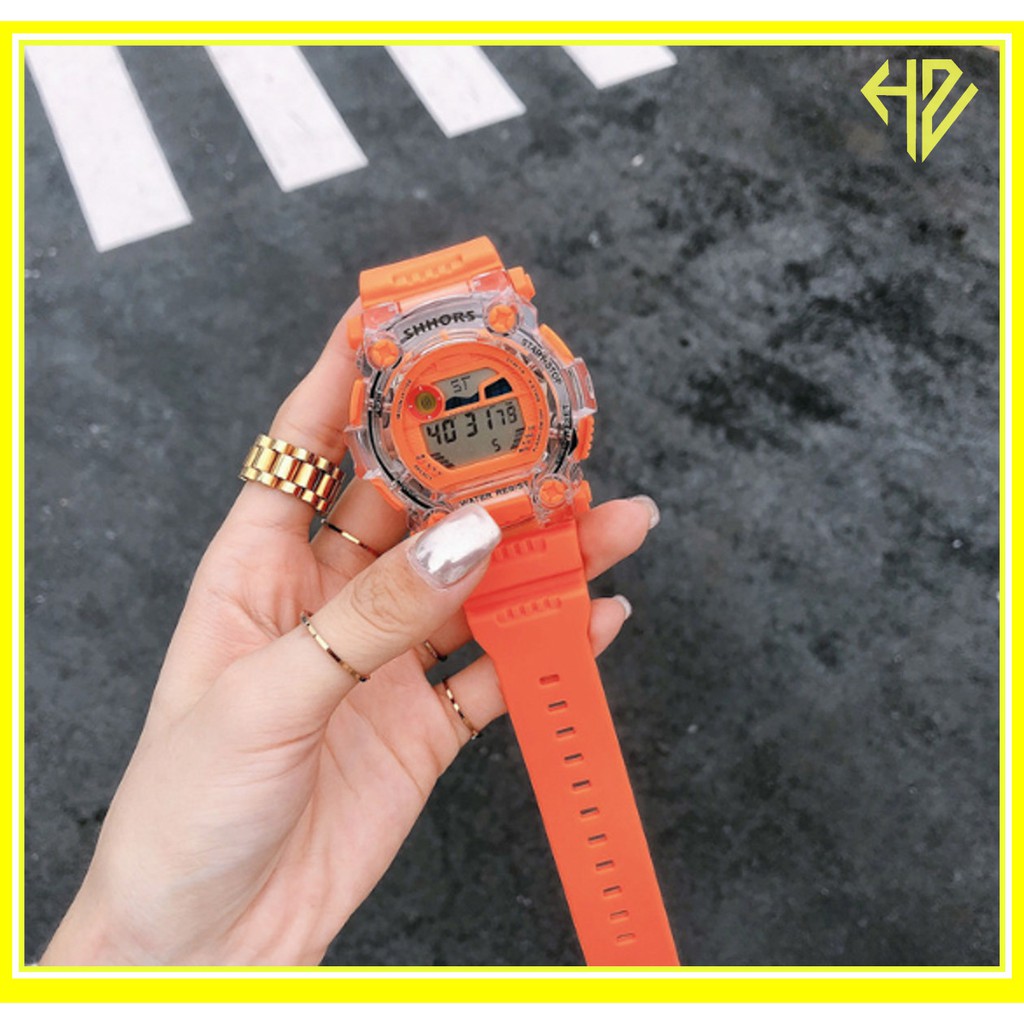 ĐỒNG HỒ THỂ THAO NAM NỮ SHHORS MOON TIDE VIỀN TRONG SUỐT D333