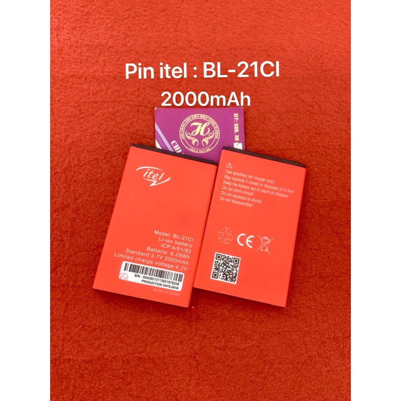 pin itel kí hiệu trên pin BL-21CI zin